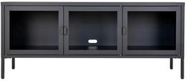 Televizoriaus spintelė House Nordic Brisbane, juoda sp., 130 cm x 40 cm x 55 cm