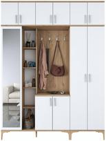 Prieškambario spinta Kalune Design EA128 - 2795, balta sp., 180 cm x 37.5 cm x 240 cm