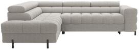 Kampinė sofa - lova Ferucce, šviesiai pilka sp., kairinė, 200 x 276 cm x 93 cm