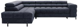 Kampinė sofa - lova Ferucce, tamsiai mėlyna sp., kairinė, 200 x 276 cm x 93 cm