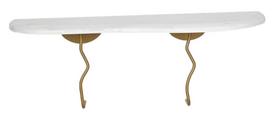 Sieninė lentyna Kalune Design Edera, aukso sp./balta sp.