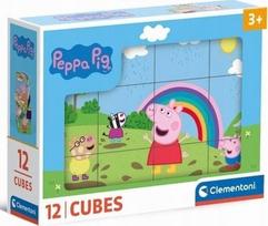 Kaladėlės Clementoni Peppa Pig, įvairių spalvų, 12 vnt.
