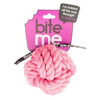 Žaislas šuniui, kamuoliukas Europet Bernina Bite Me, 12 cm, Ø 12 cm, rožinė sp., 12 cm