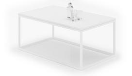 Kavos staliukas ADRK Narisa, balta sp., 60 cm x 100 cm x 43 cm