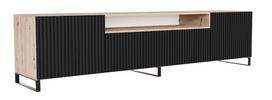 Televizoriaus spintelė ADRK Noemi, ruda sp./juoda sp., 200 cm x 47 cm x 53 cm