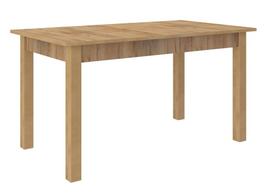 Valgomojo stalas išskleidžiamas ADRK Rodos 25, ruda sp./aukso sp., 140 - 180 cm x 80 cm x 76 cm