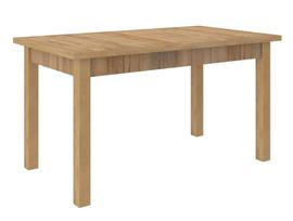 Valgomojo stalas išskleidžiamas ADRK Rodos 53, ruda sp./aukso sp., 140 - 180 cm x 80 cm x 76 cm