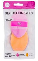 Makiažo kempinėlė Real Techniques Miracle 2-In-1, 2 vnt., oranžinė sp.