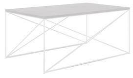Kavos staliukas ADRK Dante, balta sp./pilka sp., 100 cm x 60 cm x 43 cm
