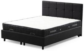 Lova viengulė Kalune Design Vitalia, 90 x 190 cm, antracito sp., su čiužiniu, su grotelėmis