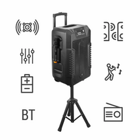 Belaidė kolonėlė Manta SPK1203B100 LETO, juoda sp., 100 W
