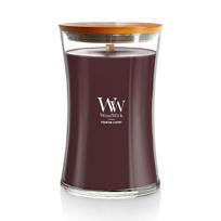 Žvakė, aromatinė WoodWick Phantom Cherry, 120 h, 609.5 g, Violetinė sp.