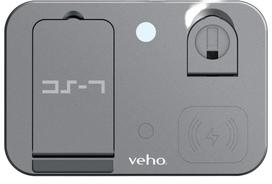Belaidis įkroviklis Veho DS-7 Qi, USB Type C, 14 cm, pilka sp., 10 W