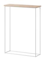 Konsolinis staliukas ADRK Sili, ąžuolo sp./balta sp., 60 cm x 20 cm x 80 cm