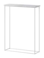 Konsolinis staliukas ADRK Sili, balta sp./pilka sp., 60 cm x 20 cm x 80 cm