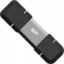 USB atmintinė Silicon Power Mobile C51, sidabro sp./juoda sp., 256GB