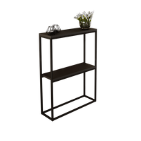 Konsolinis staliukas ADRK Mason, juoda sp., 20 cm x 60 cm x 80 cm