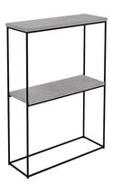 Konsolinis staliukas ADRK Velo, juoda sp./pilka sp., 20 cm x 60 cm x 80 cm