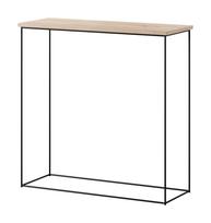 Konsolinis staliukas ADRK Milan, juoda sp./rusva sp., 30 cm x 80 cm x 80 cm