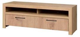 TV staliukas ADRK Janez, ąžuolo sp./juoda sp., 150 cm x 47 cm x 52 cm