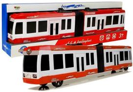 Žaislinis autobusas Lean Toys City, raudona sp.