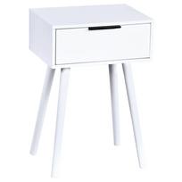 Naktinis staliukas Kesper, balta sp., 59 cm x 40 cm x 30 cm