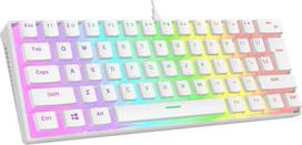 Laidinė žaidimų klaviatūra Rampage Radiant K11 Outemu Red, EN, balta sp.