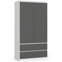 Spinta Akord Furniture Factory S90, skaidri sp./pilka sp., 50.4 cm x 90.4 cm x 180 cm