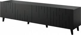 Televizoriaus spintelė Cama Meble Bari, juoda sp., 42 cm x 200 cm x 52 cm