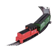 Žaislinis traukinys su bėgiais Jokomisiada RC0652, 1:87, įvairių spalvų