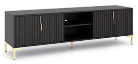 TV staliukas RTV Flinn, juoda sp., 40 cm x 165 cm x 50 cm