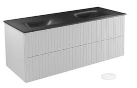 Vonios spintelė su praustuvu Besco Akya Linea, balta sp., 52.5 cm x 131 cm x 50.7 cm