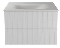 Vonios spintelė su praustuvu Besco Akya Linea, balta sp./chromo sp., 52.5 cm x 66 cm x 51 cm