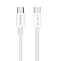 Kabelis Jellico B1 Durable-Soft, 2 x USB Type C, 100 cm, balta sp., 60 W