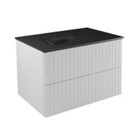 Vonios spintelė su praustuvu Besco Akya Linea, balta sp./chromo sp./grafito sp., 52.5 cm x 66 cm x 50.7 cm