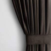 Naktinė užuolaida Restilo Velvet, ruda sp., 140 cm x 245 cm