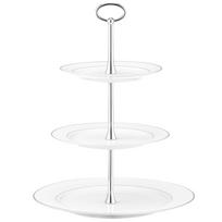 Serviravimo padėklas Ambition Aura Silver, 27 cm x 34 cm, 27 cm, Balta sp.