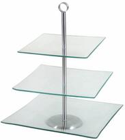 Serviravimo padėklas Ambition Laura, 29.3 cm x 39 cm, 29.3 cm, Skaidri sp./Sidabro sp.