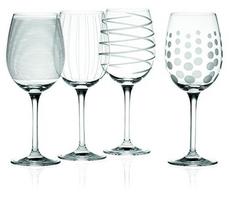 Vyno taurių komplektas Mikasa Cheers, stiklas, 0.450 l, 4 vnt.