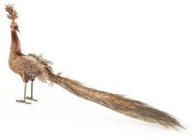 Figūrėlė, „Povas“, 60 cm, ruda sp./aukso sp.