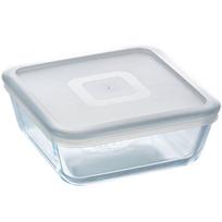 Kepimo forma su dangčiu Pyrex Cook & Freeze, skaidri sp./pilka sp., 15 cm x 15 cm, 0.85 l
