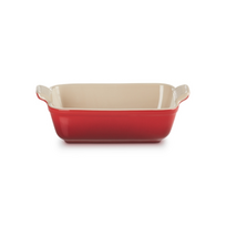 Keramikinis kepimo indas Le Creuset Heritage Stoneware, balta sp./oranžinė sp., 24.7 cm x 15.1 cm, 1.1 l