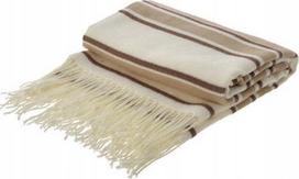 Pledas Home Styling Collection, kreminė sp./ruda sp., 130 cm x 160 cm