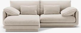 Kampinė sofa Micadoni Torino, ecru, kairinė, 220 x 170 cm x 83 cm