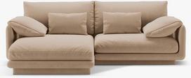 Kampinė sofa Micadoni Torino, smėlio ruda sp., kairinė, 220 x 170 cm x 83 cm