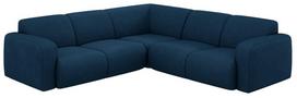 Kampinė sofa Micadoni Molino Chenille Rebel, tamsiai mėlyna sp., 252 x 252 cm x 75 cm