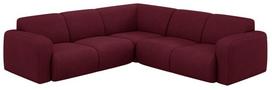 Kampinė sofa Micadoni Molino Chenille Rebel, bordo sp., 252 x 252 cm x 75 cm