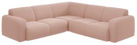 Kampinė sofa Micadoni Molino Boucle, šviesiai rožinė sp., 252 x 252 cm x 75 cm
