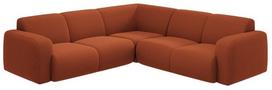 Kampinė sofa Micadoni Molino Boucle, ruda sp., 252 x 252 cm x 75 cm