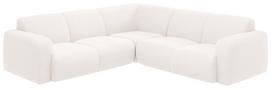 Kampinė sofa Micadoni Molino Boucle, balta sp., 252 x 252 cm x 75 cm